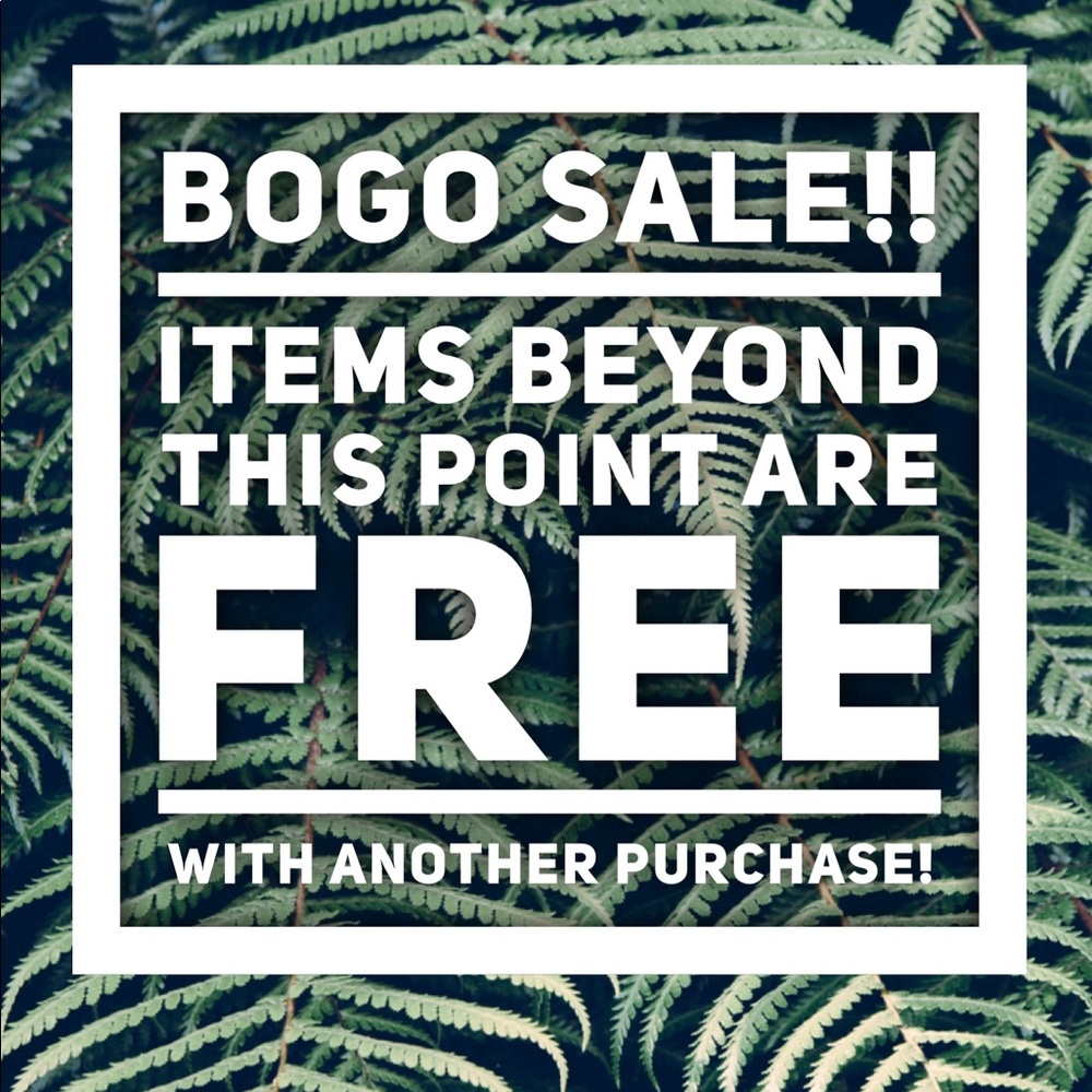 💥BOGO SALE💥